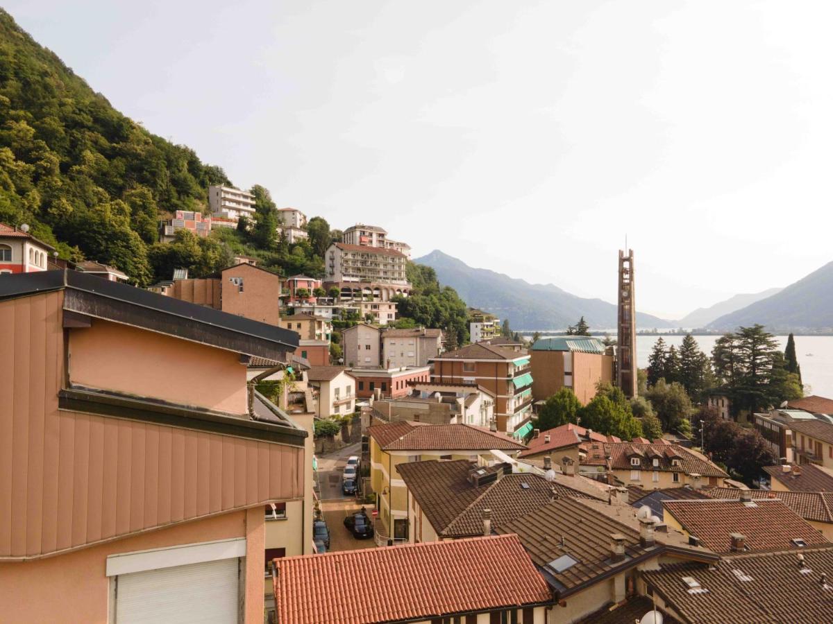Apartamento Casa Madlen - Bright Attic With Marvelous View Campione dʼItalia Exterior foto
